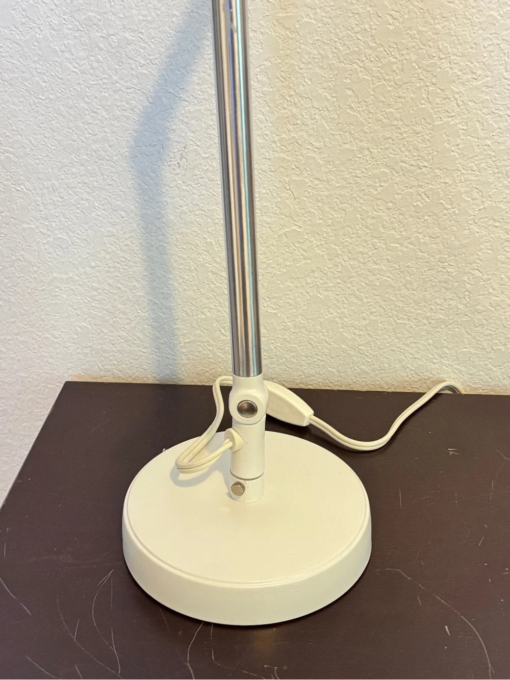 IKEA Tral White Desk Work Lamp Adjustable Arm Head Metal Light Articulating